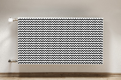 Magnetisk radiatorkåpa Svart spår