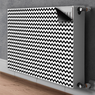 Magnetisk radiatorkåpa Svart spår