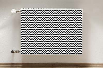 Magnetisk radiatorkåpa Svart spår