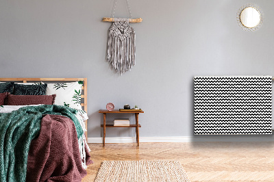 Magnetisk radiatorkåpa Svart spår