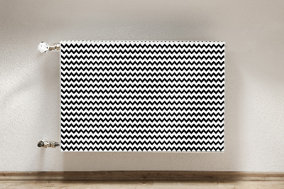 Magnetisk radiatorkåpa Svart spår