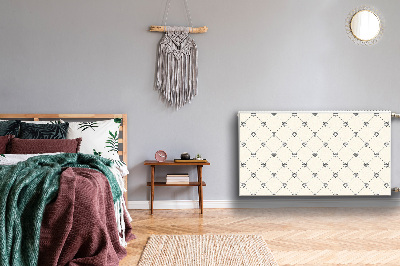 Magnetiskt radiatorskydd rutmönster