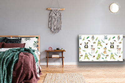 Magnetisk radiatorkåpa Glada djur