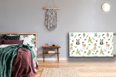 Magnetisk radiatorkåpa Glada djur