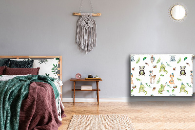Magnetisk radiatorkåpa Glada djur