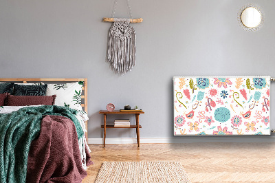 Magnetiskt radiatorskydd Färgglada mönster