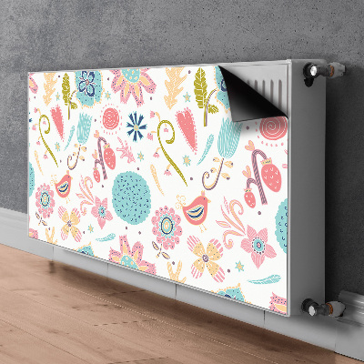 Magnetiskt radiatorskydd Färgglada mönster