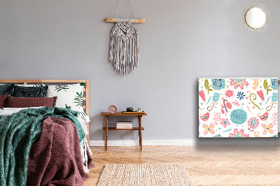 Magnetiskt radiatorskydd Färgglada mönster