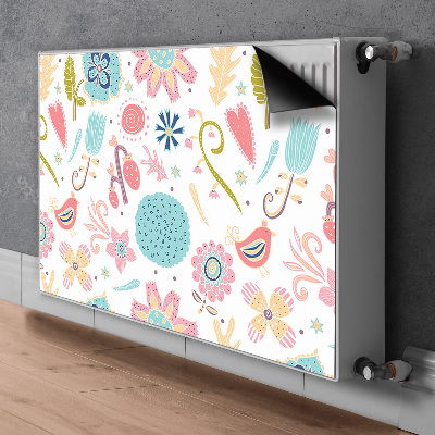 Magnetiskt radiatorskydd Färgglada mönster