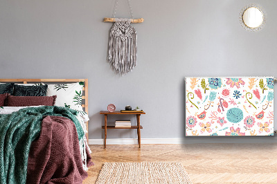 Magnetiskt radiatorskydd Färgglada mönster