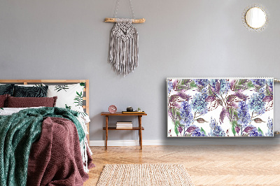 Magnetiskt radiatorskydd Lila löv