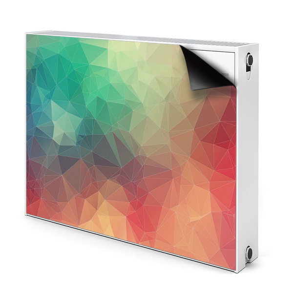 Magnetisk radiatorkåpa Färgglada 3D-mönster