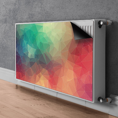 Magnetisk radiatorkåpa Färgglada 3D-mönster