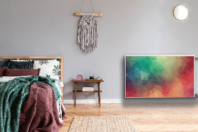 Magnetisk radiatorkåpa Färgglada 3D-mönster