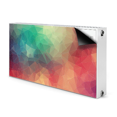 Magnetisk radiatorkåpa Färgglada 3D-mönster