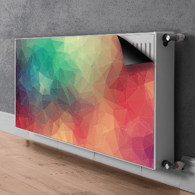 Magnetisk radiatorkåpa Färgglada 3D-mönster