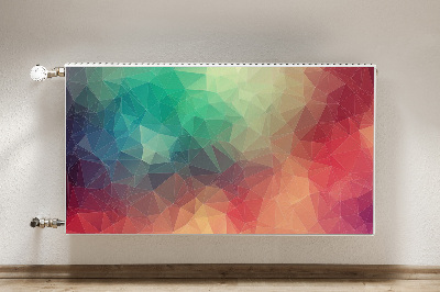 Magnetisk radiatorkåpa Färgglada 3D-mönster