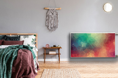 Magnetisk radiatorkåpa Färgglada 3D-mönster