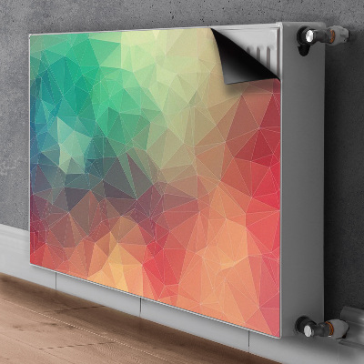 Magnetisk radiatorkåpa Färgglada 3D-mönster