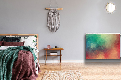 Magnetisk radiatorkåpa Färgglada 3D-mönster