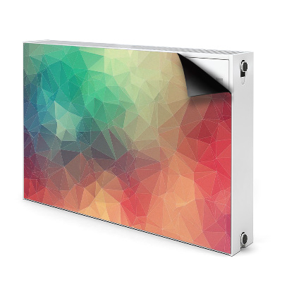 Magnetisk radiatorkåpa Färgglada 3D-mönster