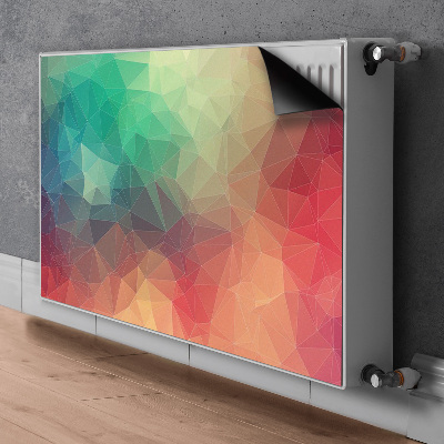 Magnetisk radiatorkåpa Färgglada 3D-mönster