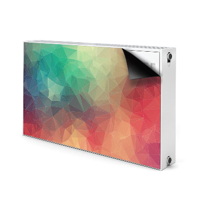 Magnetisk radiatorkåpa Färgglada 3D-mönster
