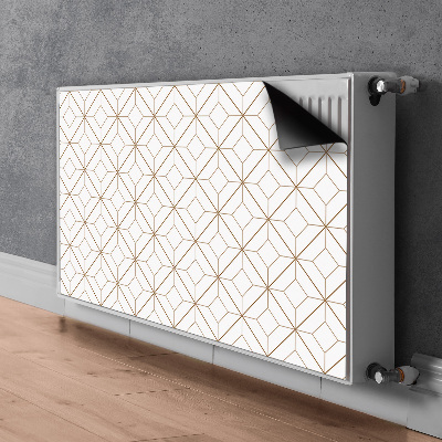 Magnetisk radiatorkåpa Geometriska romber