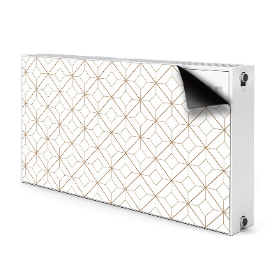 Magnetisk radiatorkåpa Geometriska romber