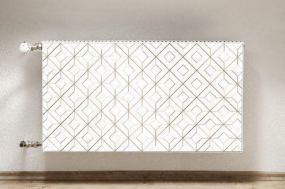 Magnetisk radiatorkåpa Geometriska romber