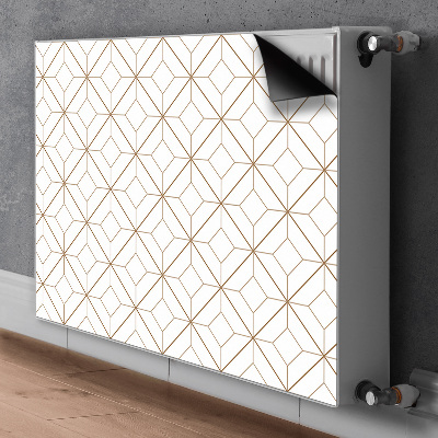 Magnetisk radiatorkåpa Geometriska romber