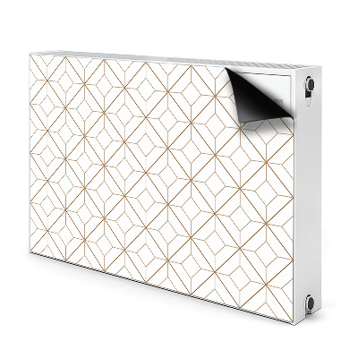 Magnetisk radiatorkåpa Geometriska romber