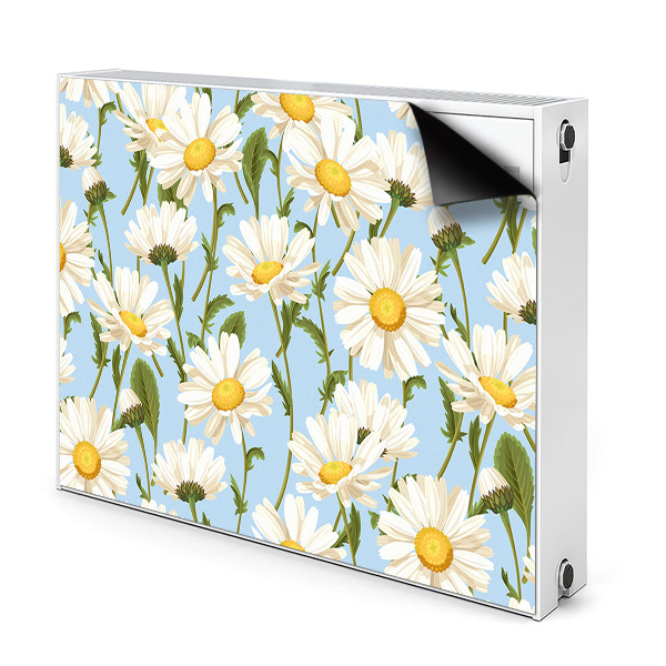 Magnetiskt radiatorskydd Kamomillblommor