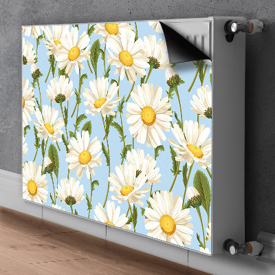 Magnetiskt radiatorskydd Kamomillblommor