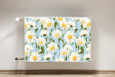 Magnetiskt radiatorskydd Kamomillblommor