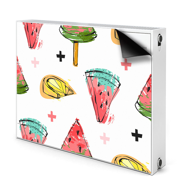 Magnetisk radiatorkåpa Vattenmelon på en pinne