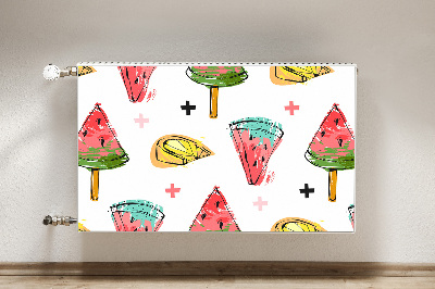 Magnetisk radiatorkåpa Vattenmelon på en pinne