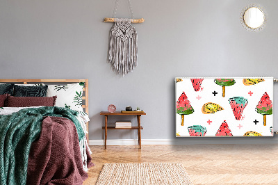 Magnetisk radiatorkåpa Vattenmelon på en pinne