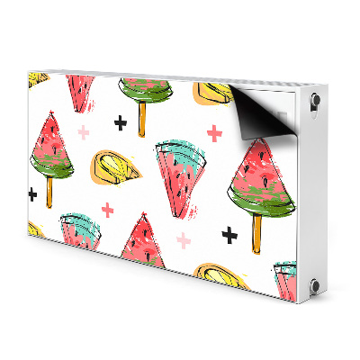 Magnetisk radiatorkåpa Vattenmelon på en pinne