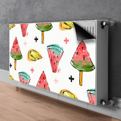 Magnetisk radiatorkåpa Vattenmelon på en pinne