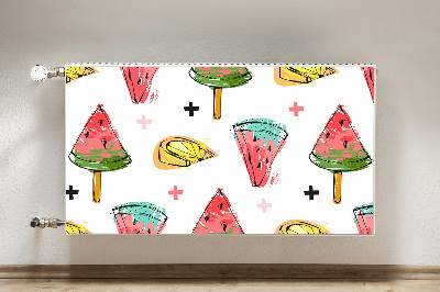 Magnetisk radiatorkåpa Vattenmelon på en pinne