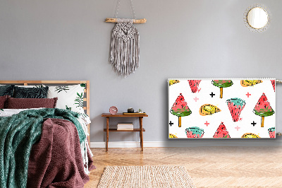 Magnetisk radiatorkåpa Vattenmelon på en pinne