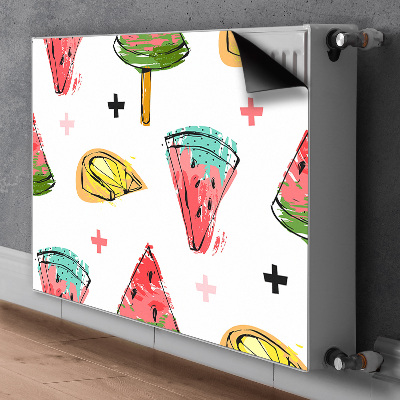 Magnetisk radiatorkåpa Vattenmelon på en pinne