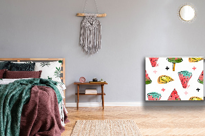 Magnetisk radiatorkåpa Vattenmelon på en pinne