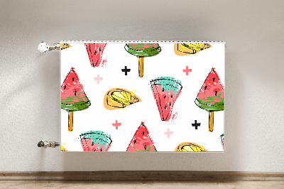 Magnetisk radiatorkåpa Vattenmelon på en pinne