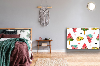 Magnetisk radiatorkåpa Vattenmelon på en pinne