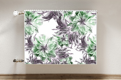 Magnetiskt radiatorskydd Magiska blommor