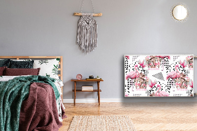 Magnetisk radiatorkåpa Flamingos