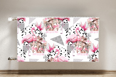 Magnetisk radiatorkåpa Flamingos