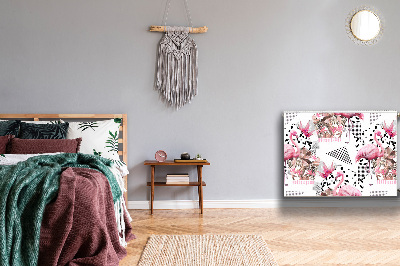Magnetisk radiatorkåpa Flamingos
